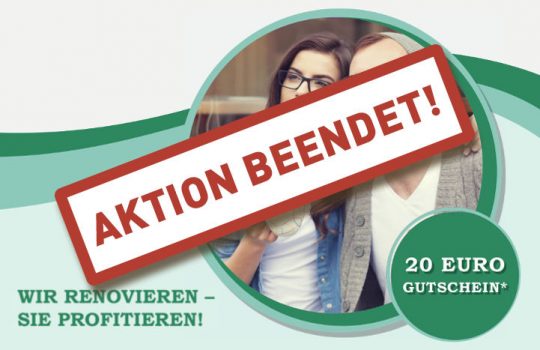 WIR RENOVIEREN – SIE PROFITIEREN!